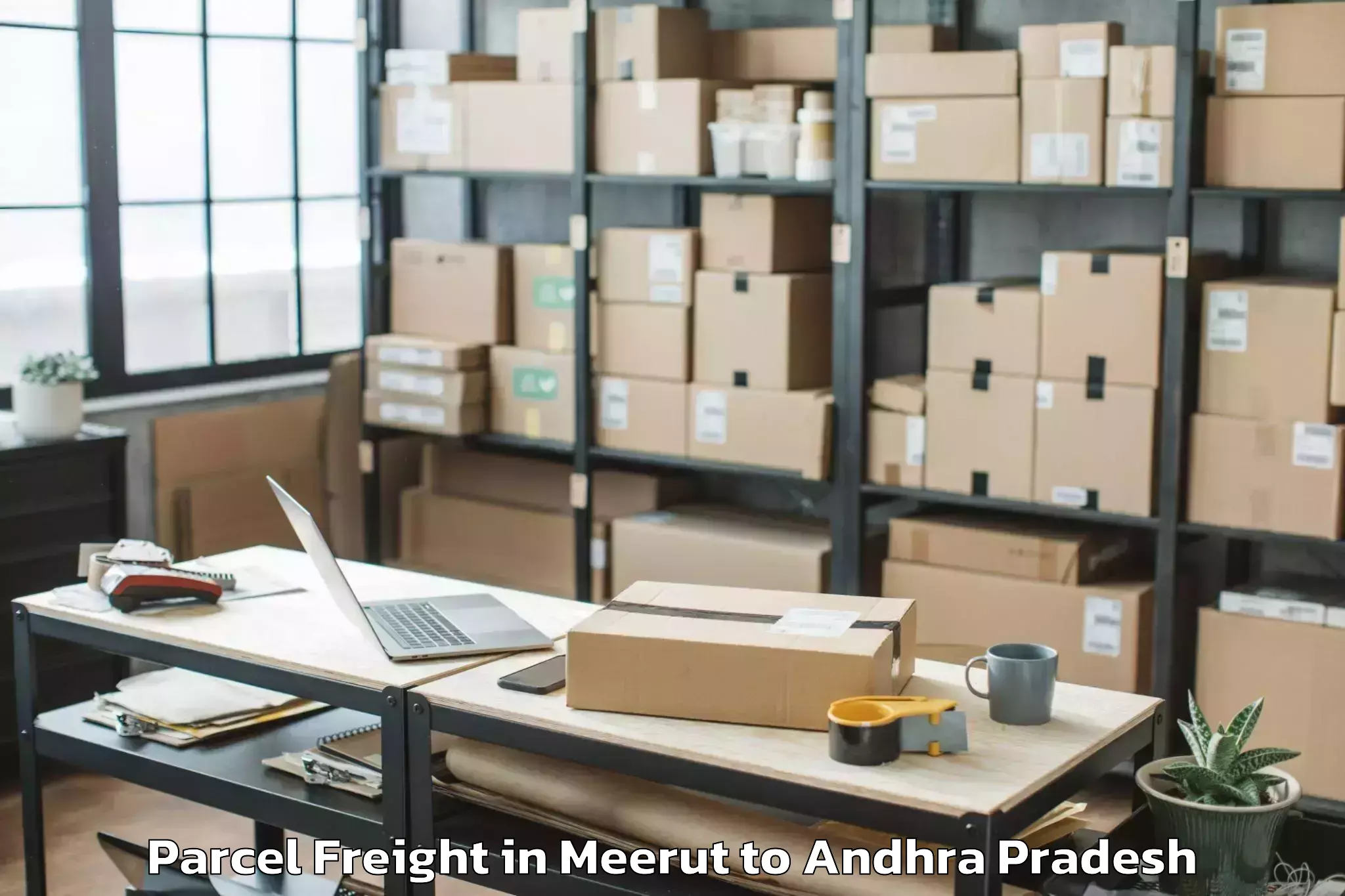 Meerut to Thallarevu Parcel Freight Booking